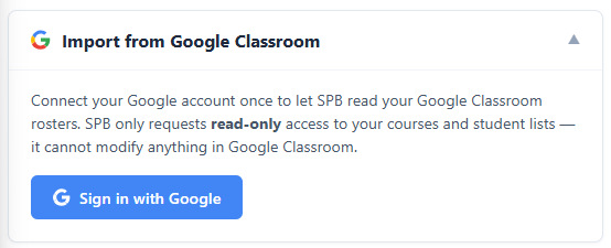 Syncing Google Classroom